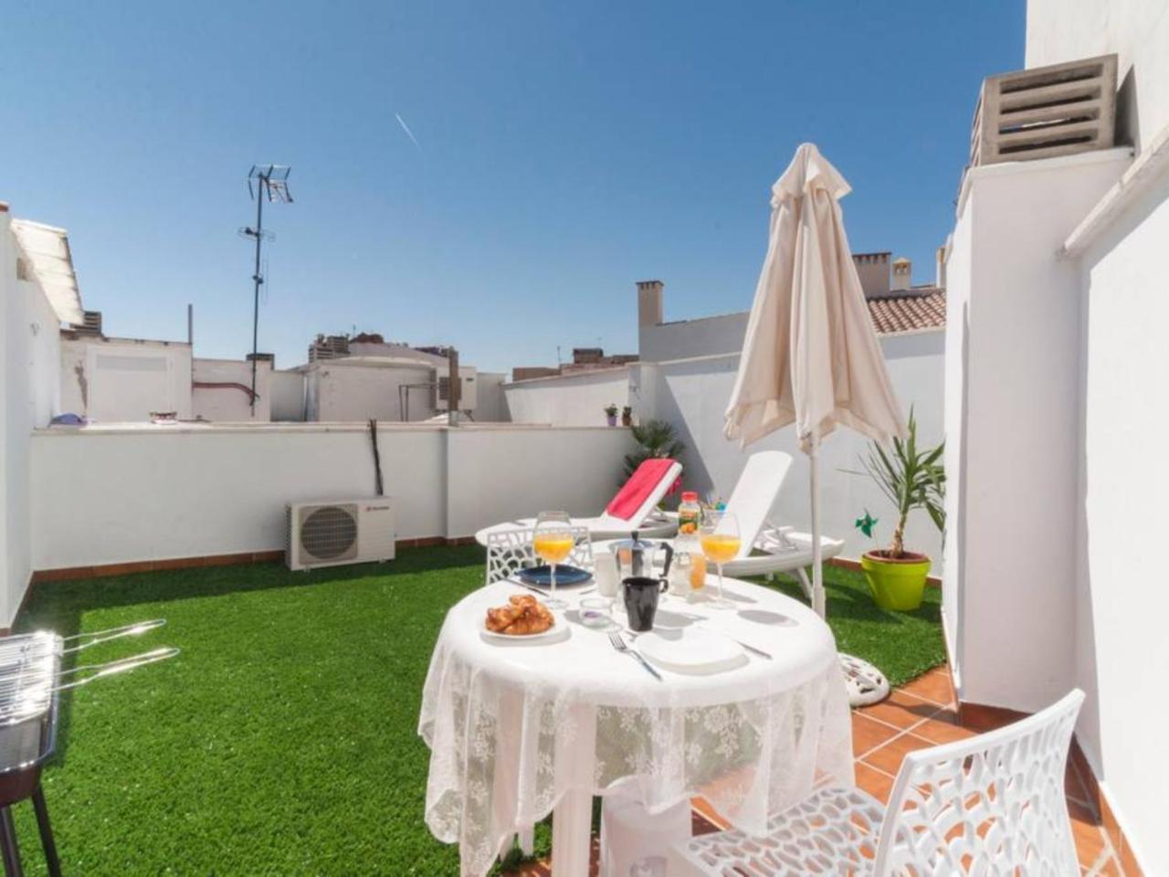 Atico Centro Historico A/C Bbq Wifi Apartment Malaga Luaran gambar